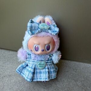 Labubu blue dress set